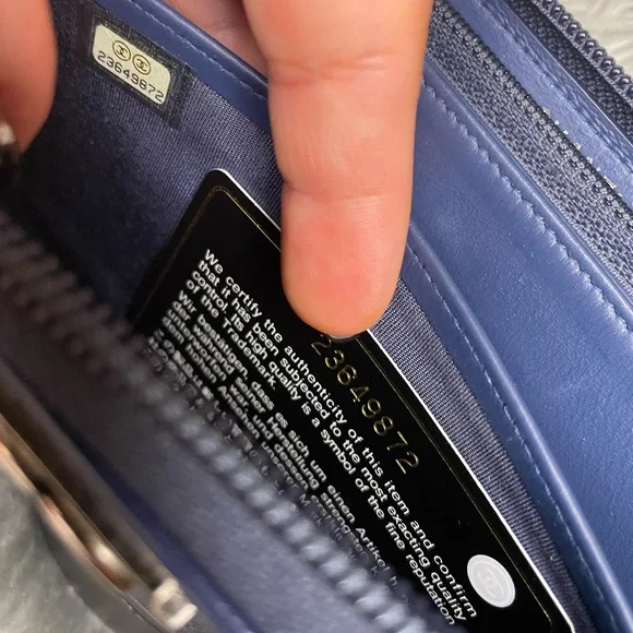 EUC CHANEL Iridescent Boy Chevron Wallet - Picture 5 of 16